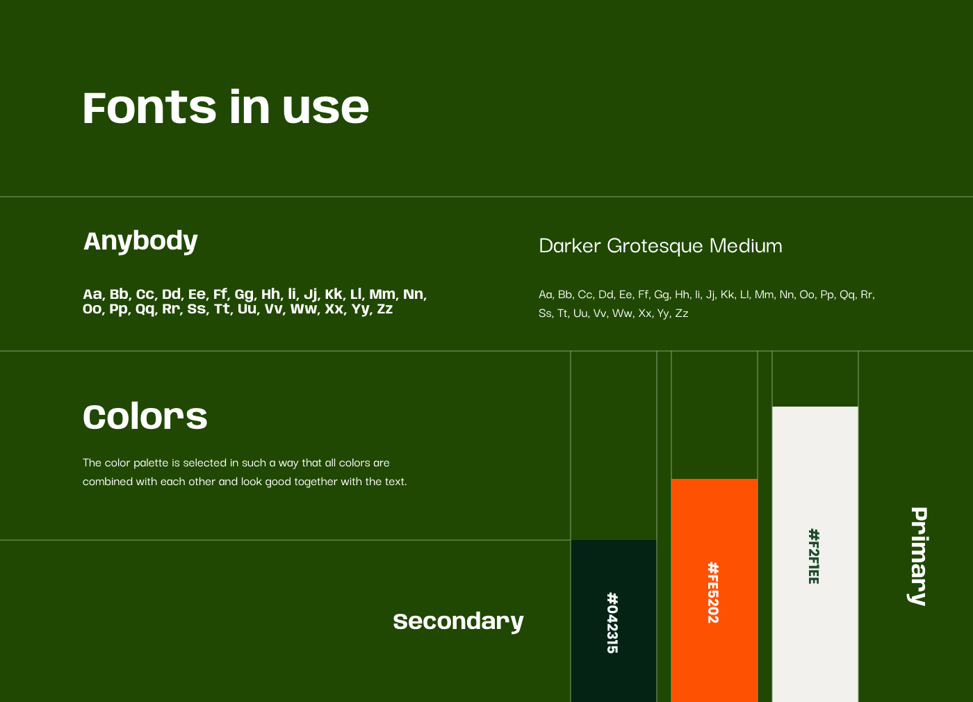 This image appears about how many types color and fonts are uses