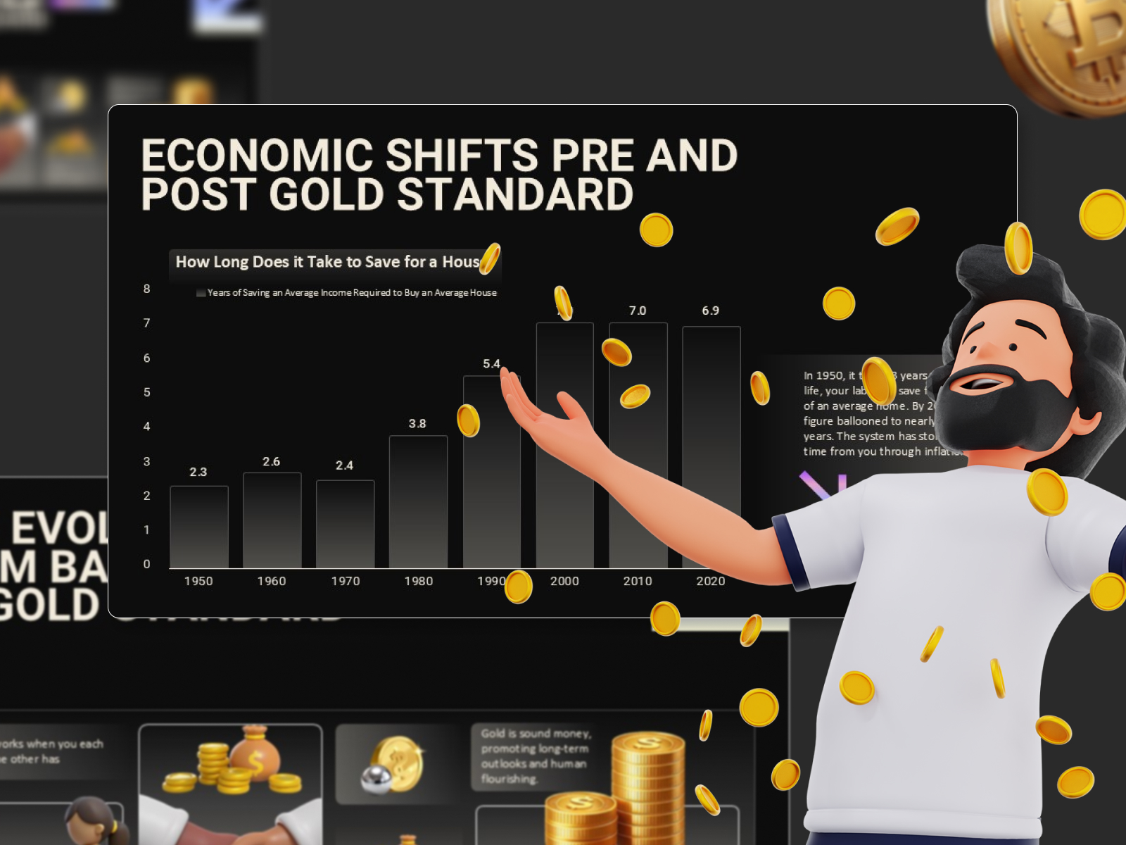 This image appears about HOW BITCOIN PROMOTES FINANCIAL INCLUSION in a slides