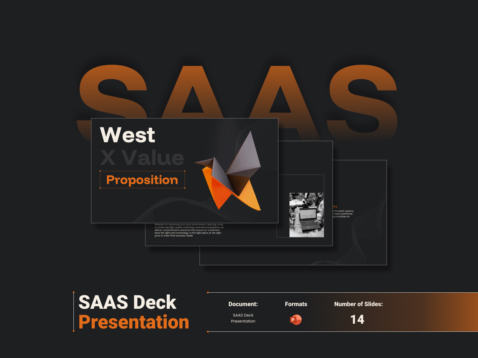 This image appears about SAAS Deck Presentation in 3 slide