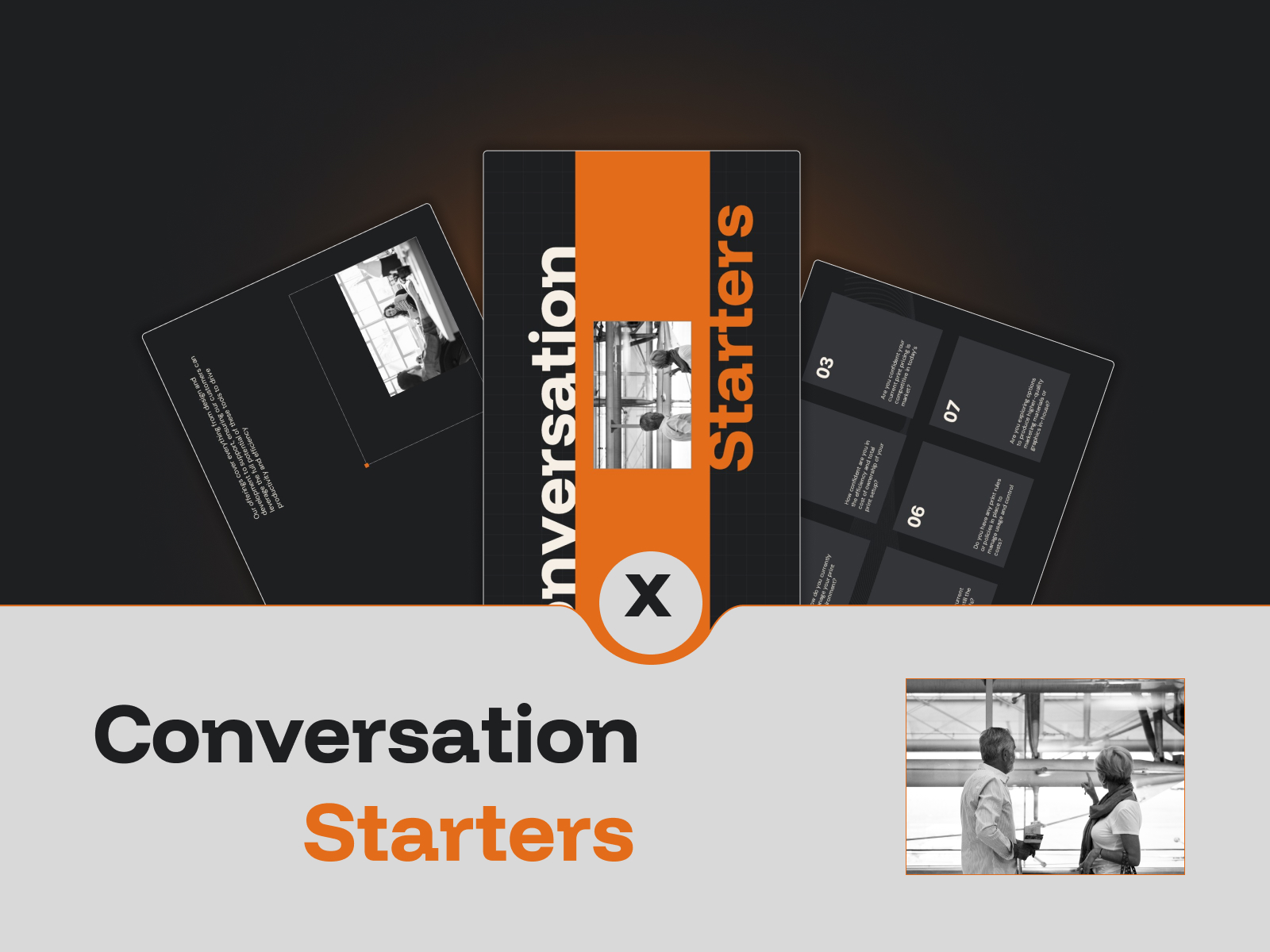 This image appears about Conversation Starters in 7slide